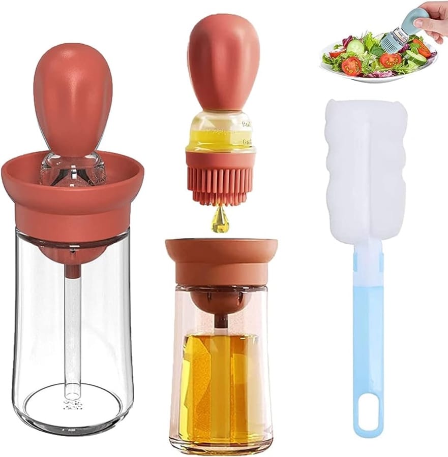 Dispensador Botellas Aceite con Brocha
