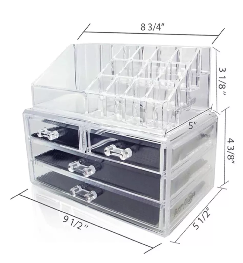 Organizador Maquillaje Cajones Acrilico