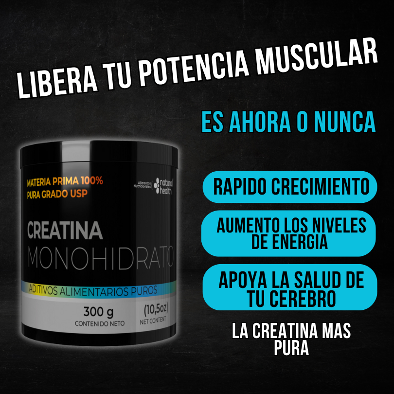CREATINA MONOHIDRATO X 300 GRAMOS